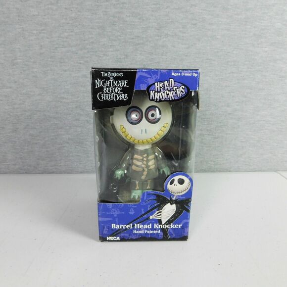 Tim Burtons Nightmare Before Christmas Barrel Head Knocker Hand Painted Neca - Picture 1 of 12